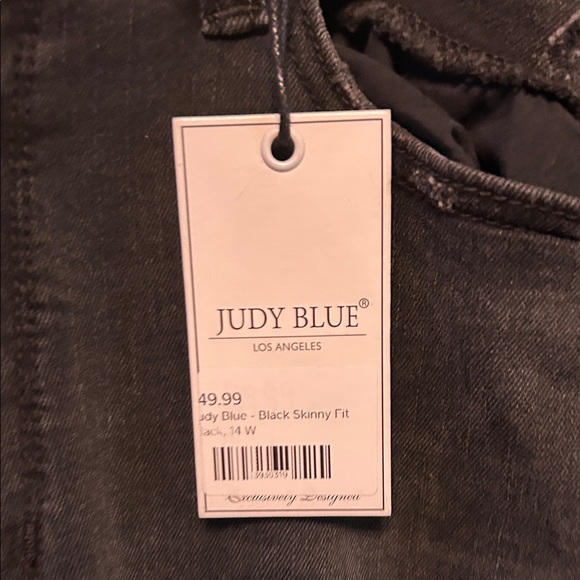 Judy Blue Black Distressed Women Jeans - Picture 3 of 13